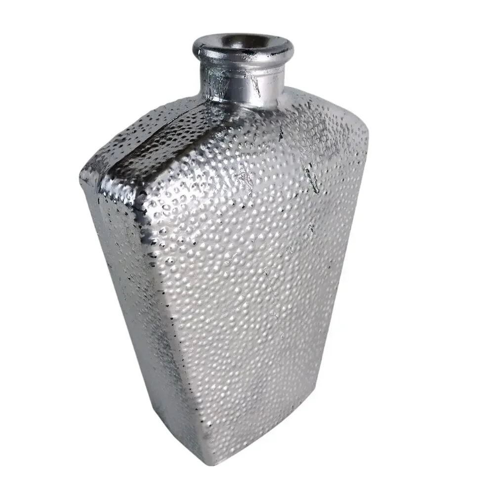 Vtg Metallic‎ Silver 8